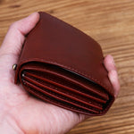Tri-Fold Vintage Leather Wallet
