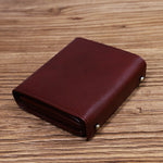 Tri-Fold Vintage Leather Wallet
