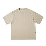 320g Japanese style Solid Color Loose Casual T-shirt