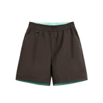 Color-blocked Rolled-up Water-repellent Shorts