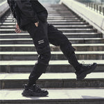 Multi-pocket Dark Skinny Pants