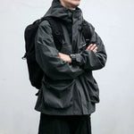 Hooded Loose-fitting Windproof Casual Jacket
