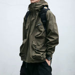 Hooded Loose-fitting Windproof Casual Jacket