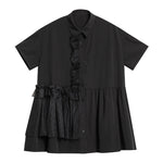 Women's Irregular Ruffled Shirt