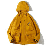 Hooded Loose-fitting Windproof Casual Jacket
