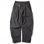Multi-pocket Loose Curved Trousers