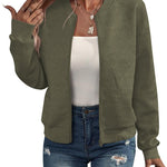 Mireya Jacquard Zip-Up Bomber Jacket