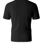 KZZ Men's Knitted Short-Sleeve Polo Shirt