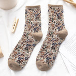 Winter  Ethnic Cute Floral Socks