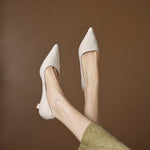 Michèle™ | Elegant Low Heel Court Shoes