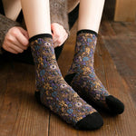 Winter  Ethnic Cute Floral Socks