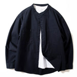 Stand-up Collar Casual Shirt