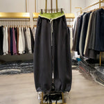 Color-blocked Loose Sweatpants