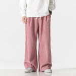 Retro Casual Corduroy Straight Leg Pants