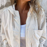 Eloisa Corduroy Zip-Up Jacket