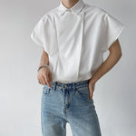 Semi-removable Bat Sleeve Shirt