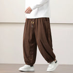 Corduroy Side Pocket Loose Wide-leg Casual Pants