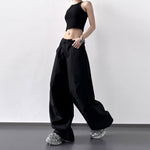 American Retro Straight Wide-leg Trousers
