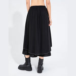Women's High-waisted Loose Casual Faux Two-piece Pants