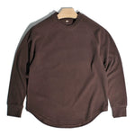 Retro Double-sided German Fleece Rounded Hem Warm Base Layer Shirt