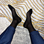 Ultra-thin Men's Striped Stockings