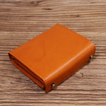 Tri-Fold Vintage Leather Wallet