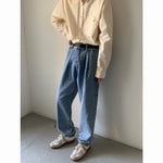 Straight Leg Relaxed Wide Leg Casual Jeans