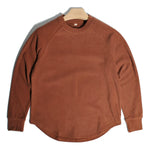 Retro Double-sided German Fleece Rounded Hem Warm Base Layer Shirt