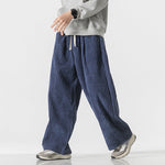 Retro Casual Corduroy Straight Leg Pants