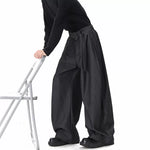 Retro Straight-leg Wide-leg Trousers