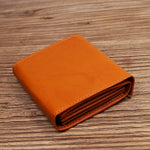 Tri-Fold Vintage Leather Wallet