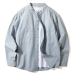 Stand-up Collar Casual Shirt
