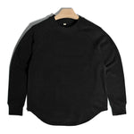 Retro Double-sided German Fleece Rounded Hem Warm Base Layer Shirt