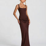 Sienna Laurent | Satin Corset Maxi Dress For Women