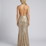 Camille Dubois | Sequin Halter Maxi Dress For Women