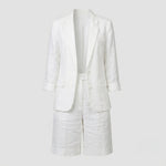 Phoebe Stirling | Linen Blazer & Shorts Set For Women