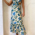 Yafit™ | Floral Dress with Ruffle Details