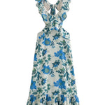 Yafit™ | Floral Dress with Ruffle Details