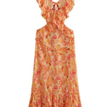 Yafit™ | Floral Dress with Ruffle Details