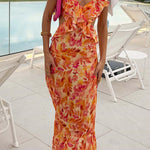 Yafit™ | Floral Dress with Ruffle Details