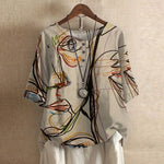 Flora | Vintage Floral Print Blouse