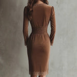 La Scintilla | VELVET DRESS WITH FITTED WAIST