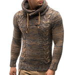 KZZ Autumn Men's Knitted Hoodie Pullover