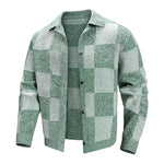 KZZ Men's street style plaid jacket