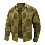 KZZ Men's street style plaid jacket