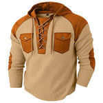 KZZ Men's casual hooded sweatshirt