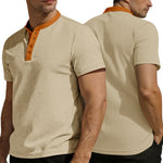KZZ Men's Breathable Solid-Color Casual T-Shirt