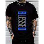 KZZ Men's Plus Size Casual Crew Neck T-Shirt