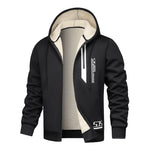KZZ Men's Winter Fleece Lined Warm Hooded Jacket