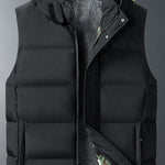 KZZ Plus size men's autumn and winter hooded vest